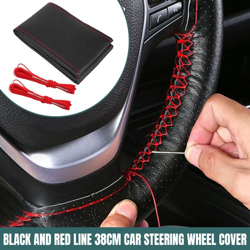 Suede steering wheel cover - wheel,