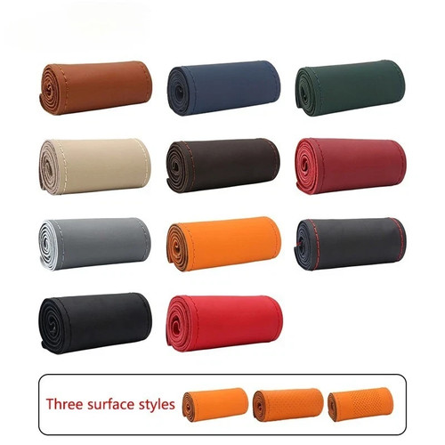 Car leather steering - leather, wheel